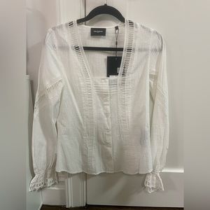 The Kooples Linen Top NWT
